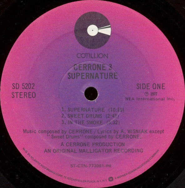 Cerrone : Cerrone 3 - Supernature (LP, Album, Mixed, PR)