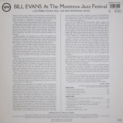 Bill Evans : At The Montreux Jazz Festival (LP, Album, RE, RM)