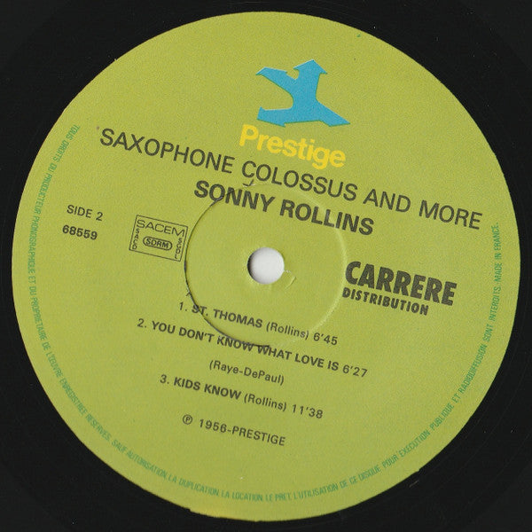 Sonny Rollins : Saxophone Colossus And More (2xLP, Comp, RE, RM)