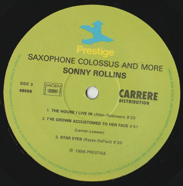 Sonny Rollins : Saxophone Colossus And More (2xLP, Comp, RE, RM)