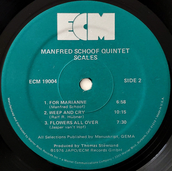 Manfred Schoof Quintet : Scales (LP, Album)