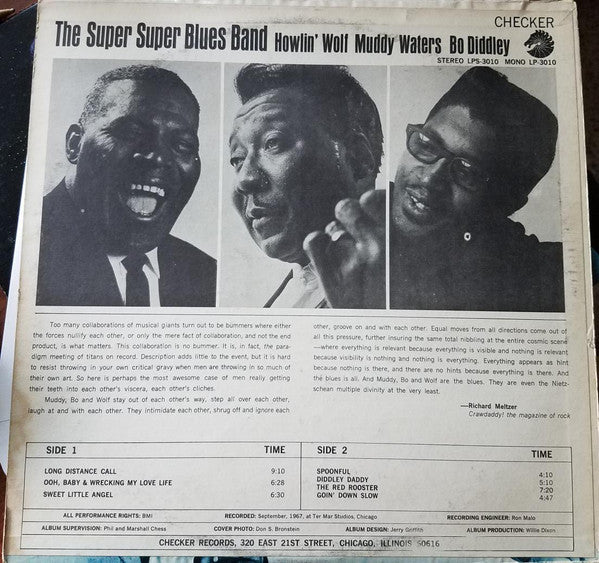 Howlin' Wolf, Muddy Waters, Bo Diddley : The Super Super Blues Band (LP, Album)