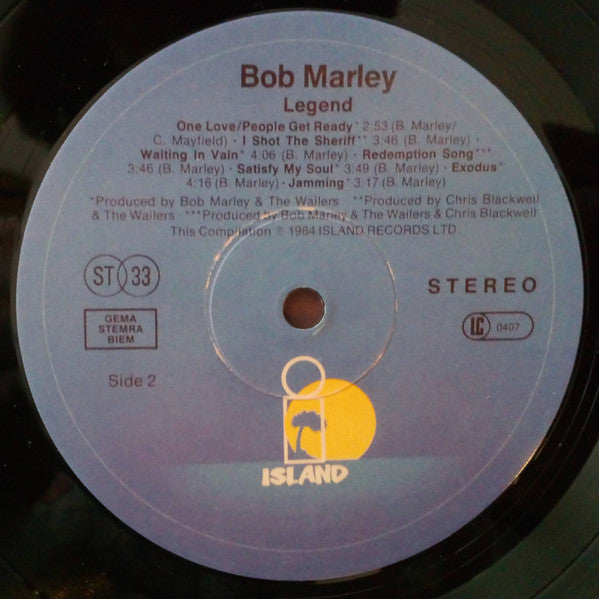 Bob Marley & The Wailers : Legend (The Best Of Bob Marley And The Wailers) (LP, Comp, RE, 180)