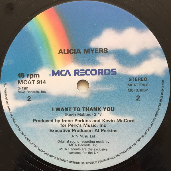 Alicia Myers : You Get The Best From Me (Say, Say, Say,) (12", Single)