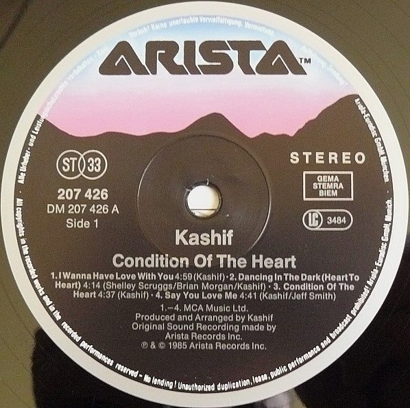 Kashif : Condition Of The Heart (LP, Album)