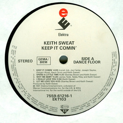 Keith Sweat : Keep It Comin' (LP, Album)