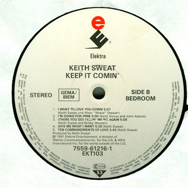 Keith Sweat : Keep It Comin' (LP, Album)