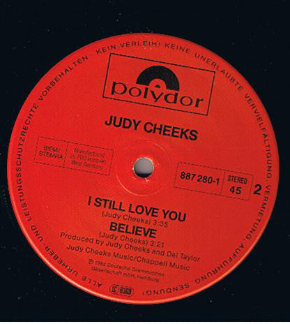 Judy Cheeks : I Still Love You (12")