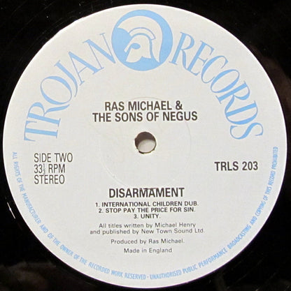 Ras Michael & The Sons Of Negus : Disarmament (LP, Album)