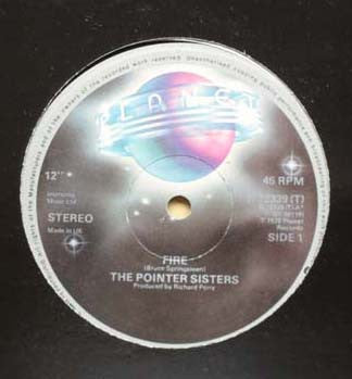 Pointer Sisters : Fire (12", Single, Ltd)