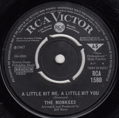 The Monkees : A Little Bit Me, A Little Bit You (7", Single)