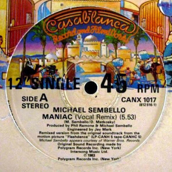 Michael Sembello : Maniac (12", Single)