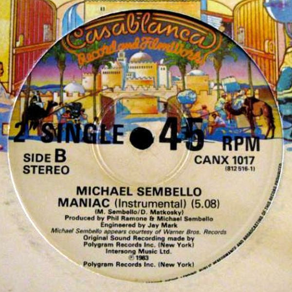 Michael Sembello : Maniac (12", Single)