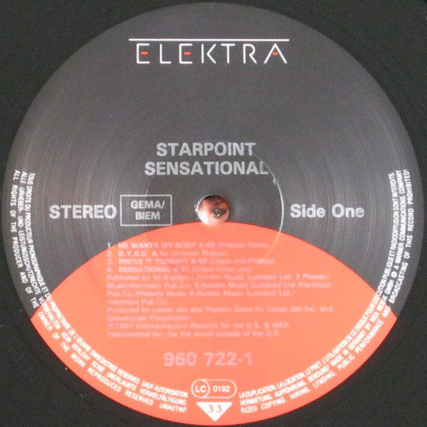 Starpoint : Sensational (LP, Album)