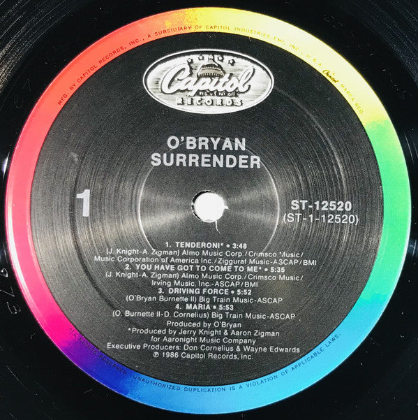 O'Bryan : Surrender (LP, Album)