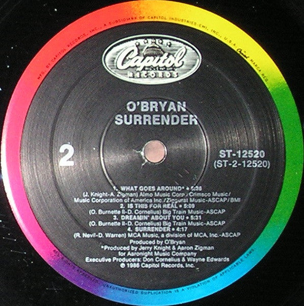 O'Bryan : Surrender (LP, Album)