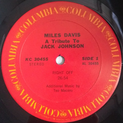 Miles Davis : A Tribute To Jack Johnson (LP, Album, RE, Ter)