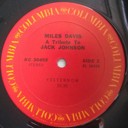 Miles Davis : A Tribute To Jack Johnson (LP, Album, RE, Ter)