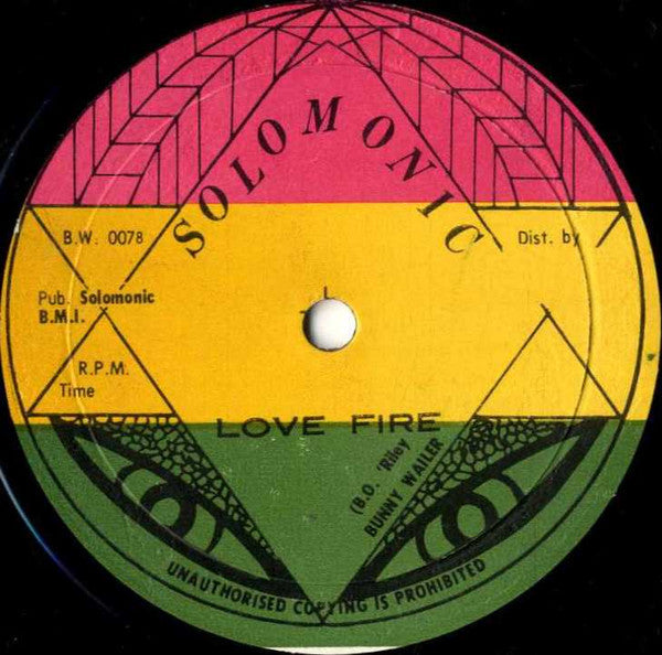 Bunny Wailer : Love Fire (12")