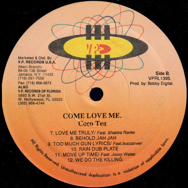 Cocoa Tea : Come Love Me (LP, Album)