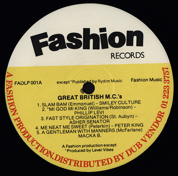 Various : Great British M.C.'s (LP, Comp)