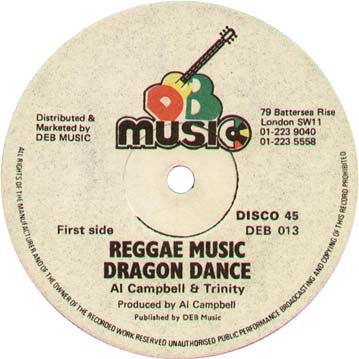 Al Campbell & Trinity (4) : Reggae Music Dragon Dance (12")