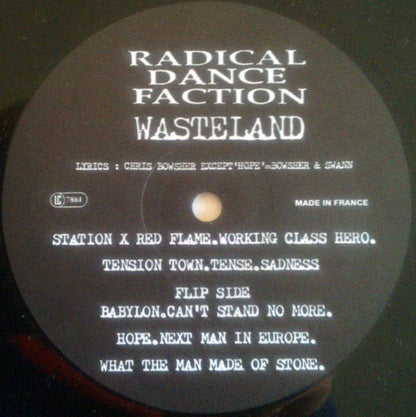 Radical Dance Faction : Wasteland (LP, Album)