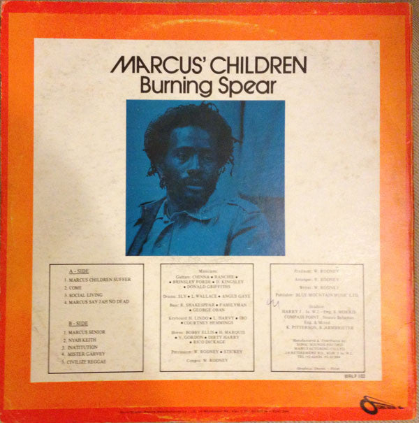 Burning Spear : Marcus' Children (LP, Album)