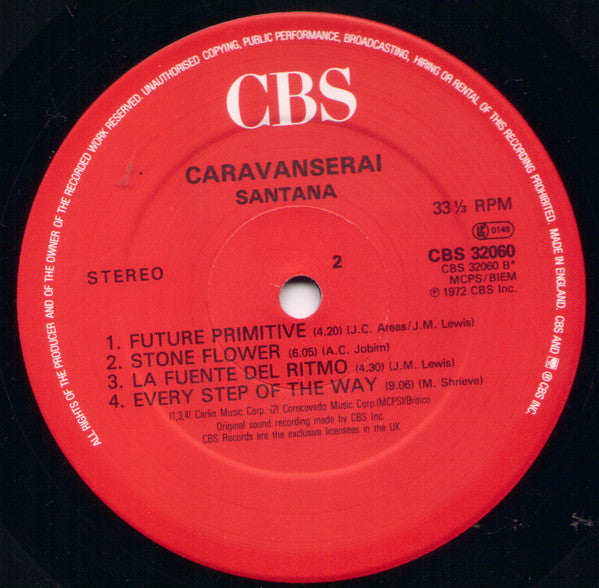 Santana : Caravanserai (LP, Album, RE)