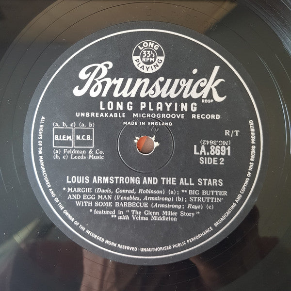 Louis Armstrong And His All-Stars : The Glenn Miller Story (10")