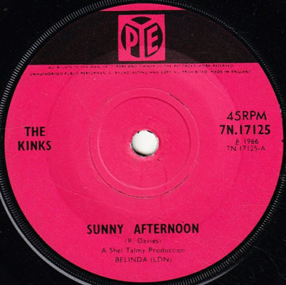 The Kinks : Sunny Afternoon (7", Single, Sol)