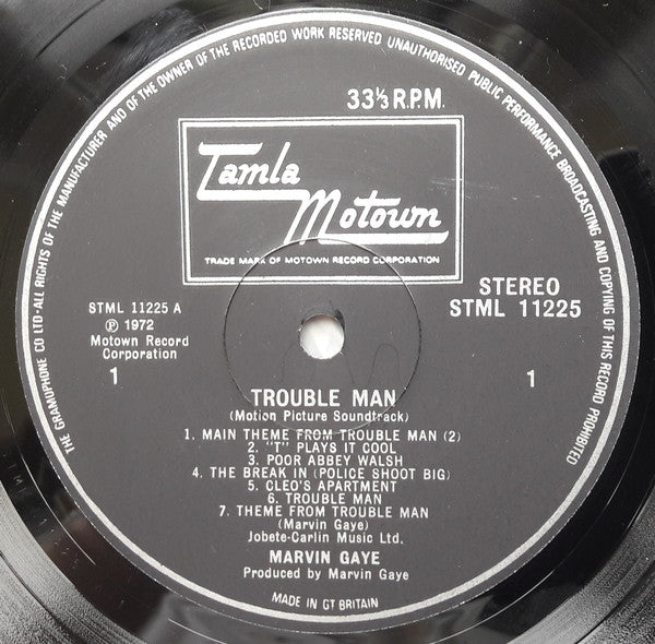 Marvin Gaye : Trouble Man (LP, Album)