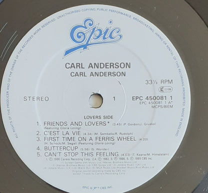 Carl Anderson : Carl Anderson (LP, Album)