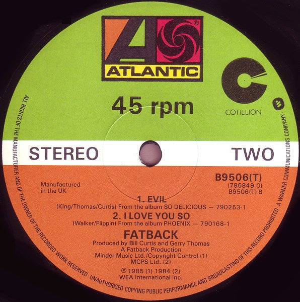 The Fatback Band : She's A Go-Getter (12")