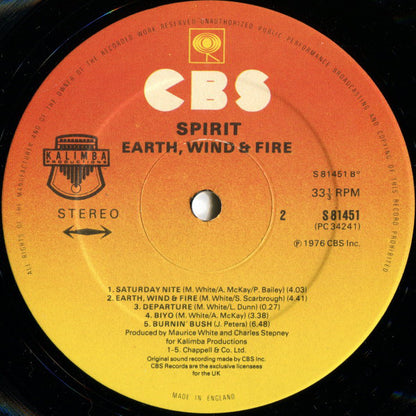 Earth, Wind & Fire : Spirit (LP, Album)