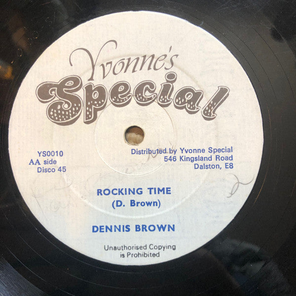 Dennis Brown : Stop The Fussing & Fighting / Rocking Time (12")