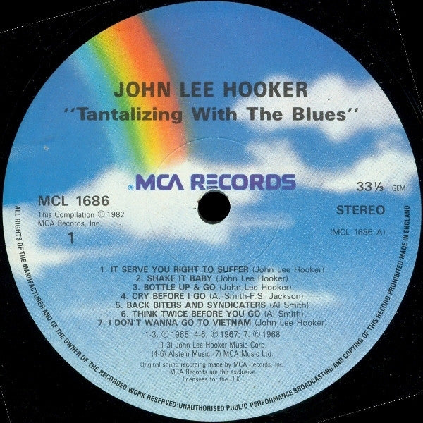 John Lee Hooker : Tantalizing With The Blues (LP, Comp)