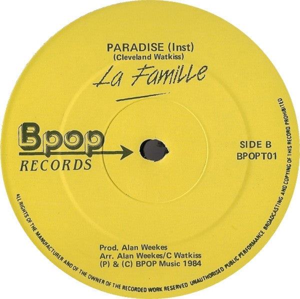 La Famille : Lost In Paradise (12")