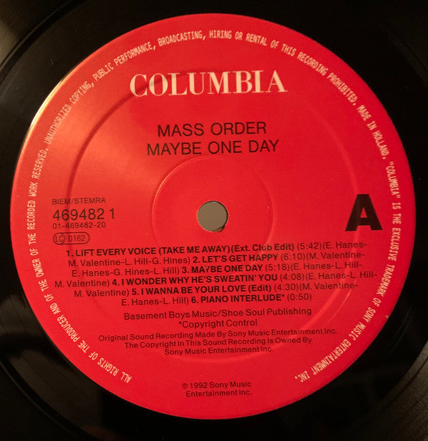 Mass Order : Maybe One Day (LP, Album)