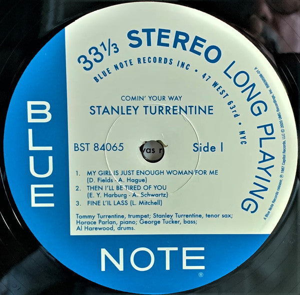 Stanley Turrentine : Comin' Your Way (LP, Album, RE, 180)