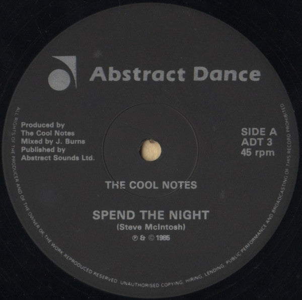 The Cool Notes : Spend The Night (12", Single)