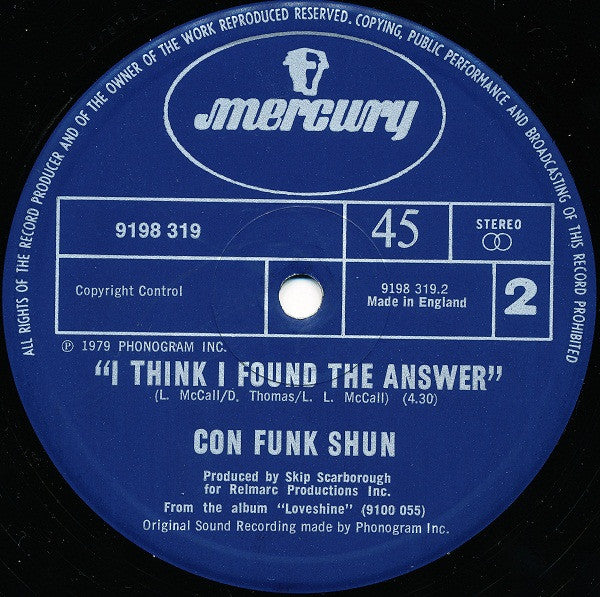 Con Funk Shun : Chase Me (12", Single)