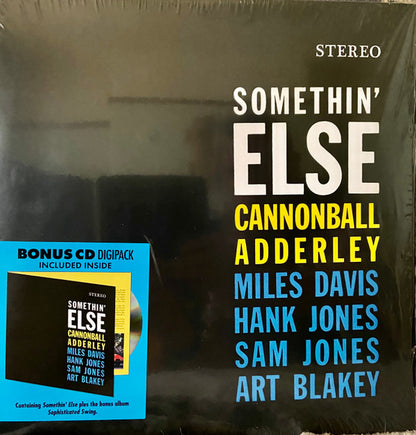 Cannonball Adderley : Somethin' Else (LP, Album, RE, DMM + CD, Album, RE)