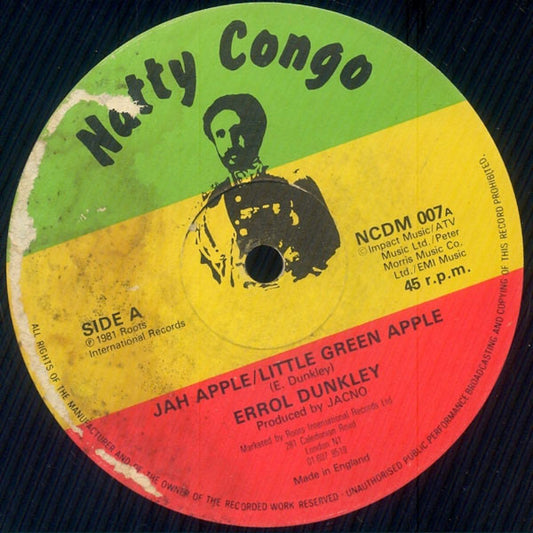 Errol Dunkley : Jah Apple / Little Green Apple // Hell And Sorrow (12")