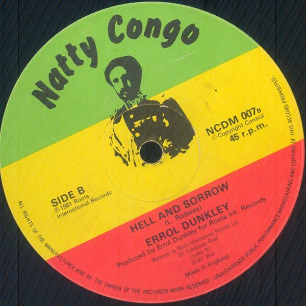 Errol Dunkley : Jah Apple / Little Green Apple // Hell And Sorrow (12")