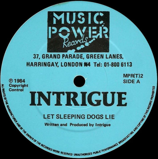 Intrigue (3) : Let Sleeping Dogs Lie / Like The Way You Do It (12")