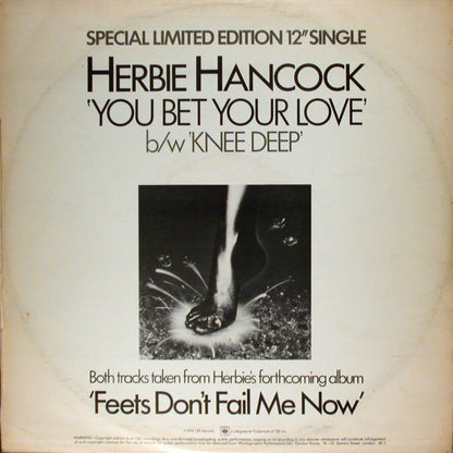 Herbie Hancock : You Bet Your Love (12", Single, Ltd)