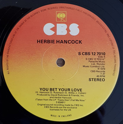 Herbie Hancock : You Bet Your Love (12", Single, Ltd)