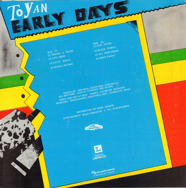 Toyan : Early Days (LP, Comp, red)