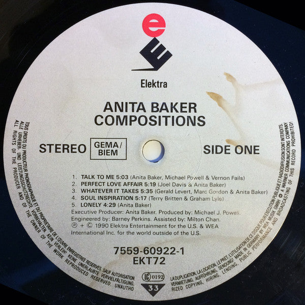 Anita Baker : Compositions (LP, Album)